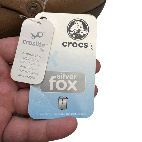 NWT Crocs Silver Fox Maryjane flats in brown/bronze womens 5 shoes comfy office - Picture 11 of 12